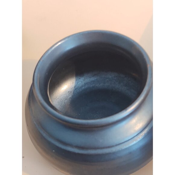 Vintage Prinknash England Stoneware Antique Black Sugar Bowl & Creamer Set - Picture 11 of 16